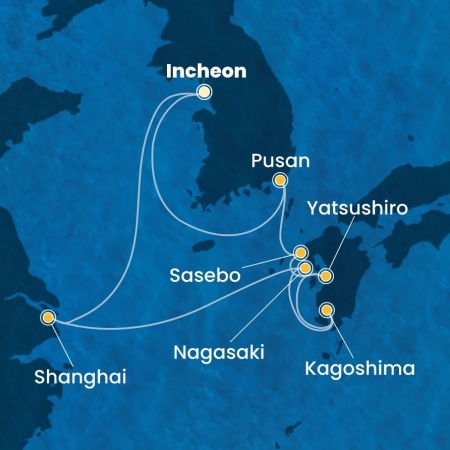 SUD COREA, GIAPPONE e CINA, crociera con VOLO DA MILANO e ROMA INCLUSO CROCIERE